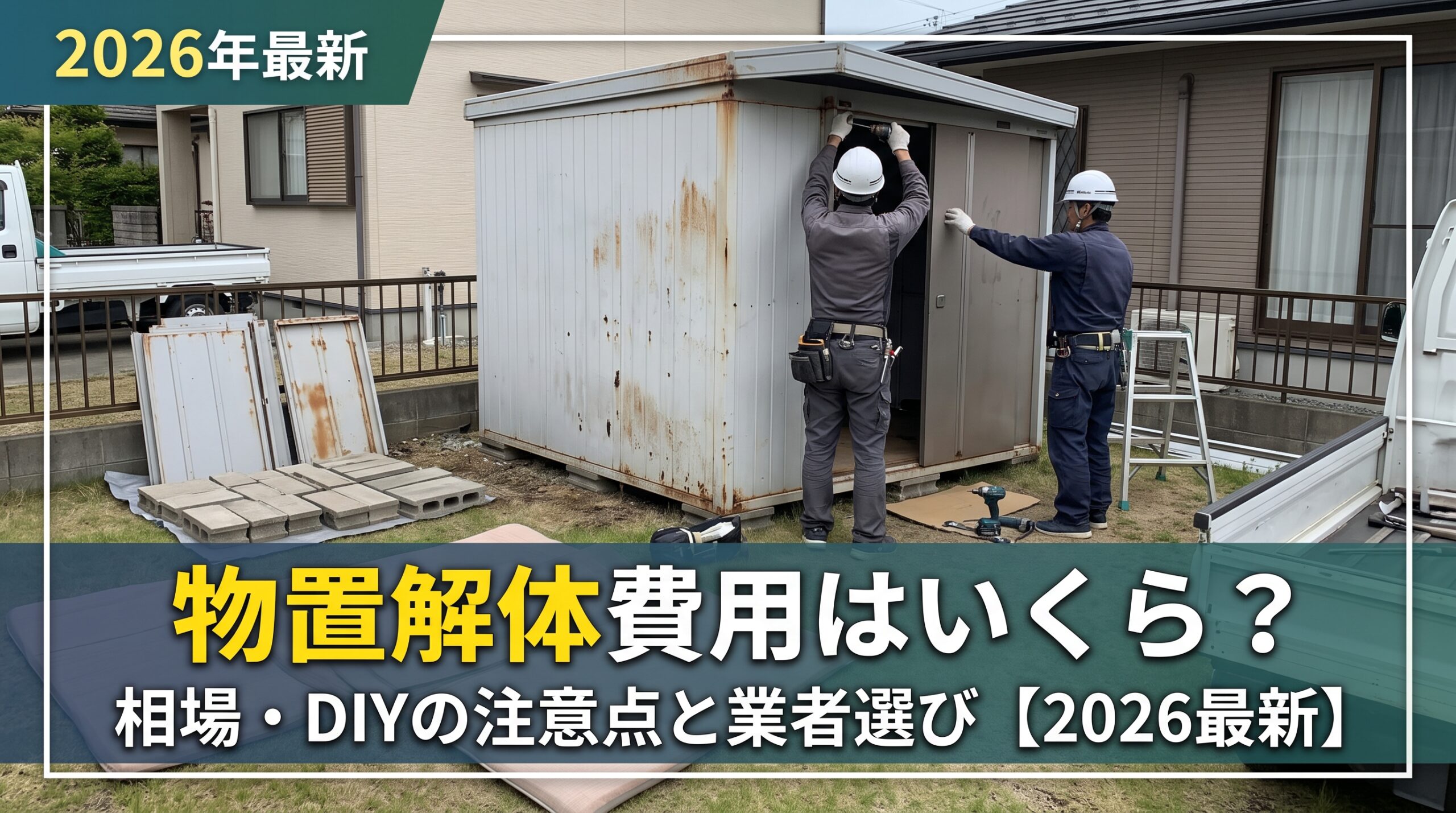 物置解体費用はいくら?相場・DIYの注意点と業者選び3選【2026最新】